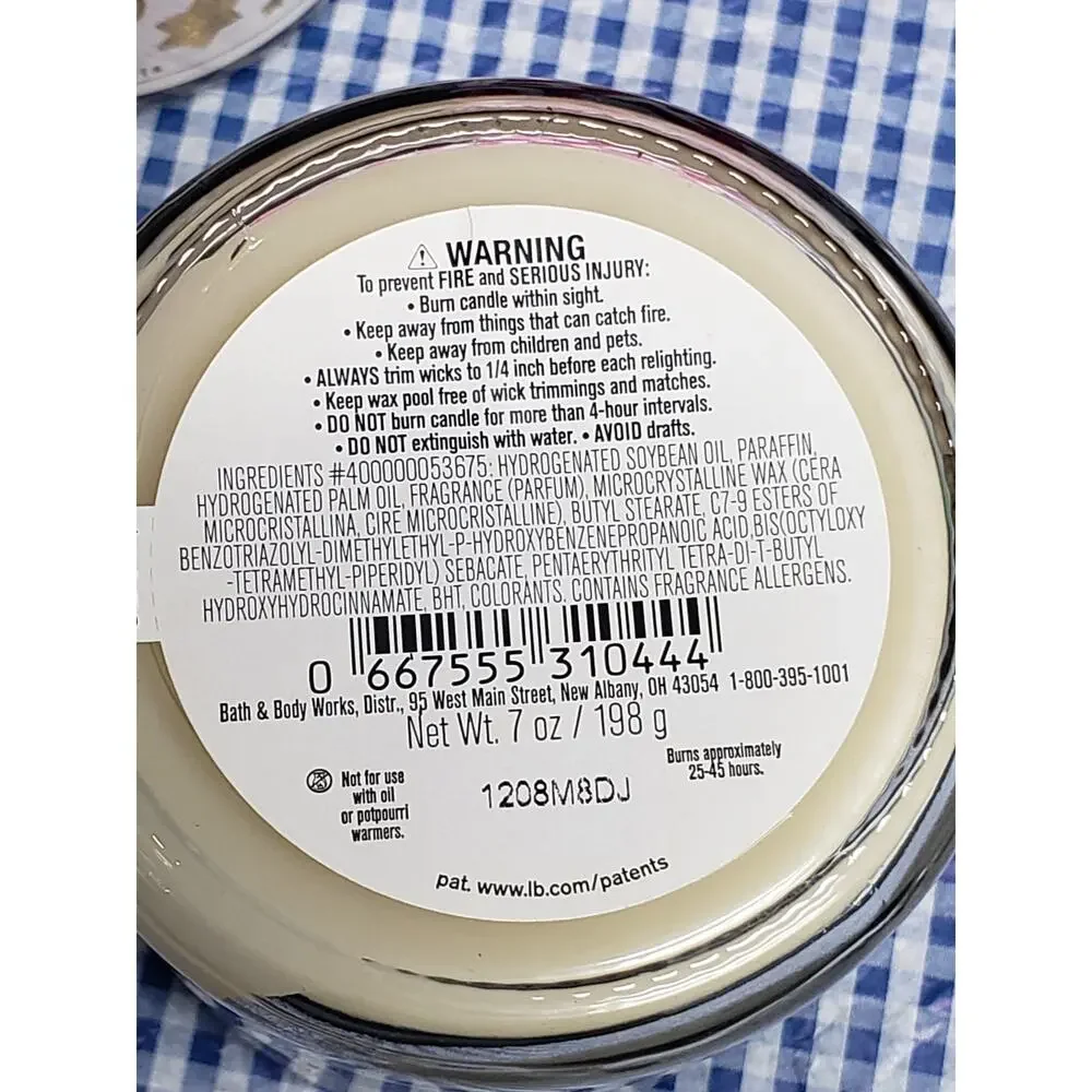 BBW Merry Cookie Single Wick Candles 2 Total Home Fragrance Decor